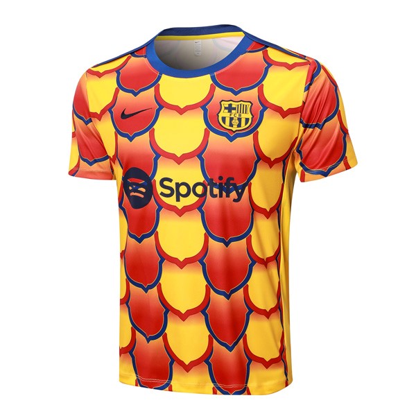 Camiseta Entrenamiento Barcelona 2024-25 Amarillo Rojo